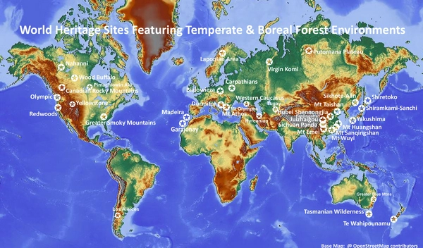 Map-Locations-Natural-World-Heritage-Sites-Temperate-Boreal-Forests