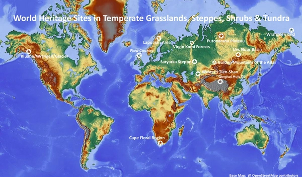 Map-Locations-Natural-World-Heritage-Sites-Temperate-Grasslands-Tundra