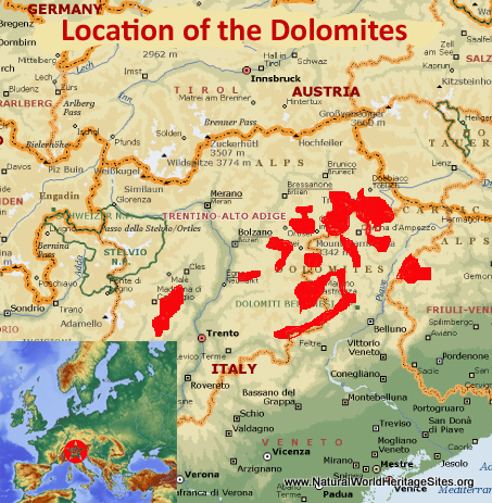 dolomites map