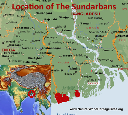 sundarban tourist map