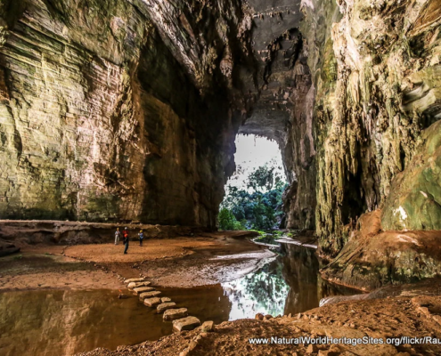 An underground section of the Peruaçu River Canyon UNESCO world heritage site in Brazil