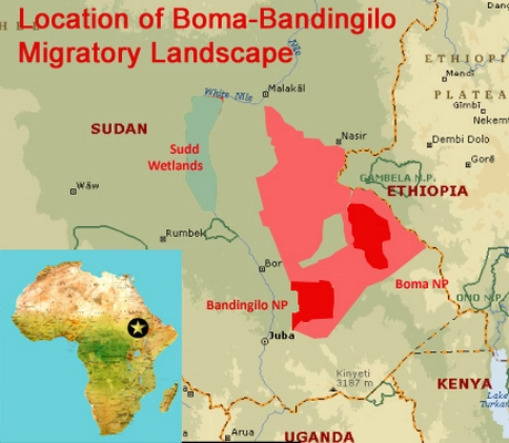 Boma-Badingilo-Migratory-Landscape-Location-Map Boma Badingilo Migratory Landscape Location Map